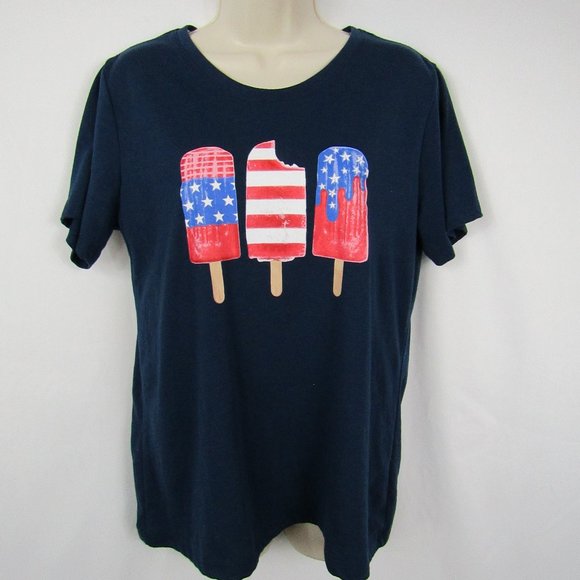 Tops - Women's | Large | Short Sleeve T-Shirt | Get your Independence Day On